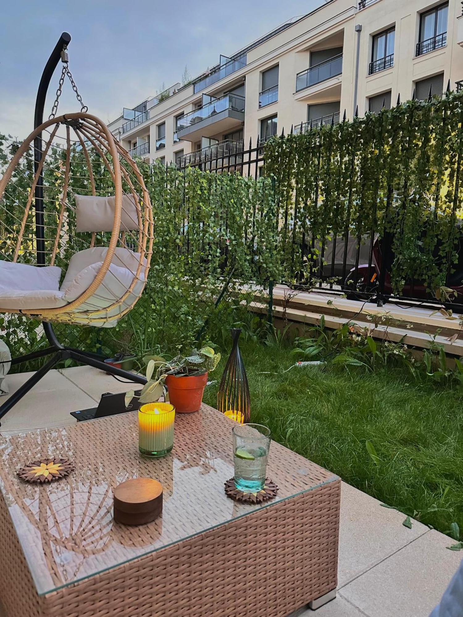 Cosy Summer Stay In Boho Style Apartment - 8 Mins From Paris Center - Garden And Underground Parking Кламар Екстер'єр фото